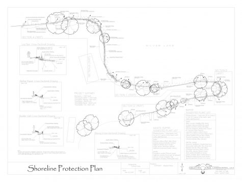 Shoreline protection plan landscape drawing
